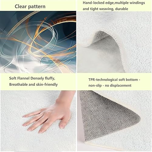 Miniatura 3 de Alfombra moderna de estilo abstracto para sala de estar, decoración simple para el hogar, sofá, alfombra de área grande, para dormitorio, estudio,