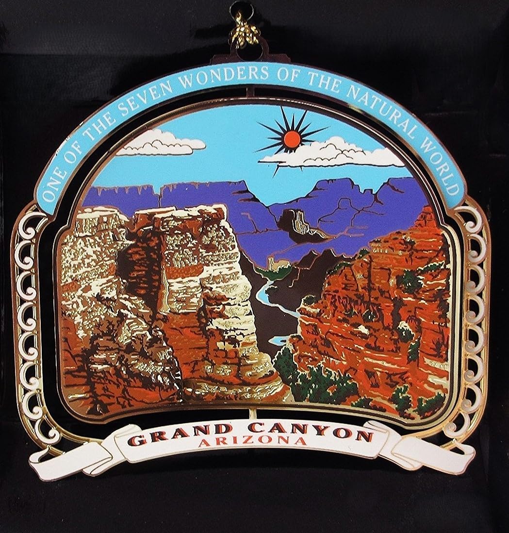 Grand Canyon Ornament Christmas Color Brass Souvenir Gift - Image 6
