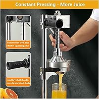 Vista 2 de Cast Iron Orange Juice Squeezer, Hand Press Citrus Juicer Extractor, Easy Juice Extraction for Commercial Use