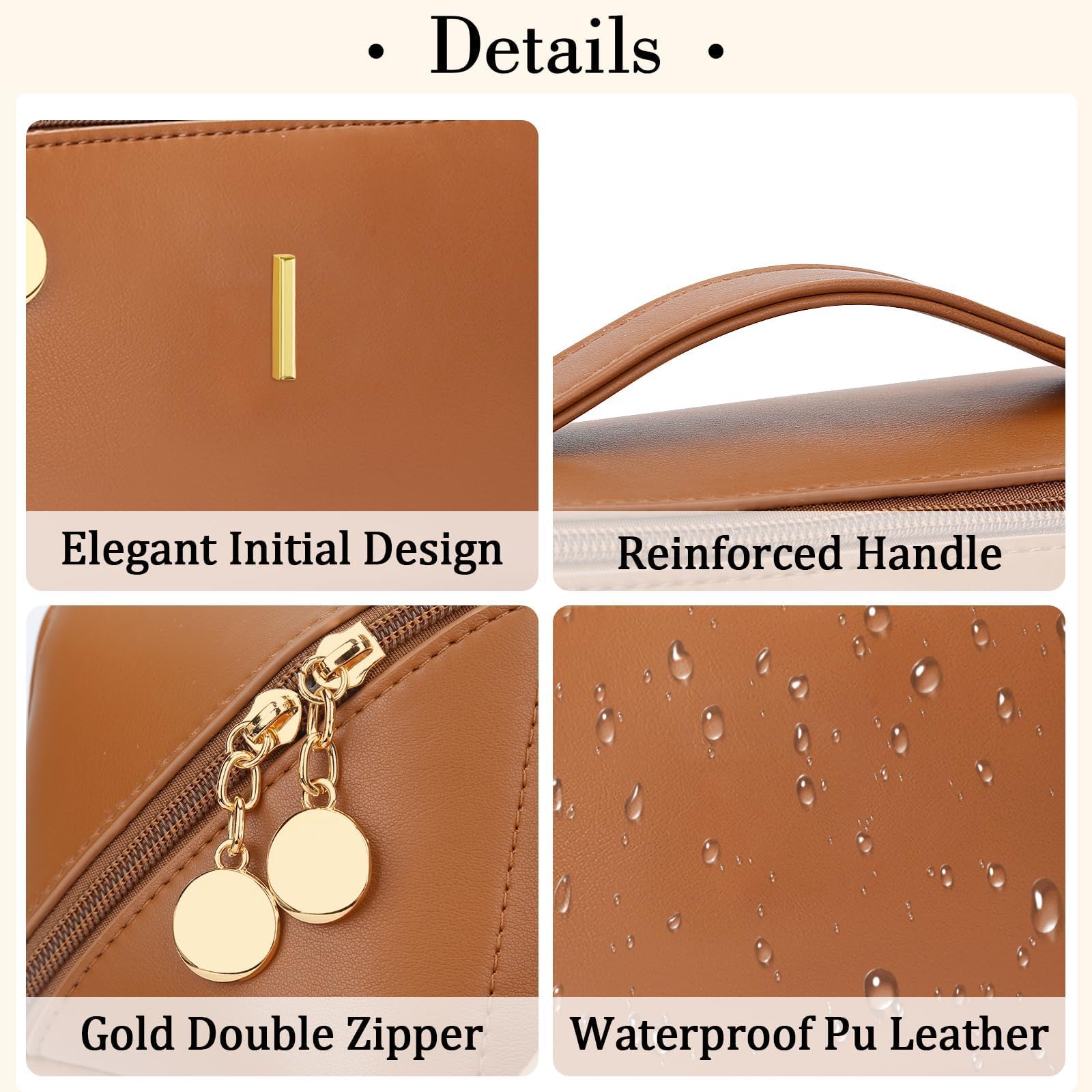 Personalized Initial Makeup Bag - Gift for Her -12