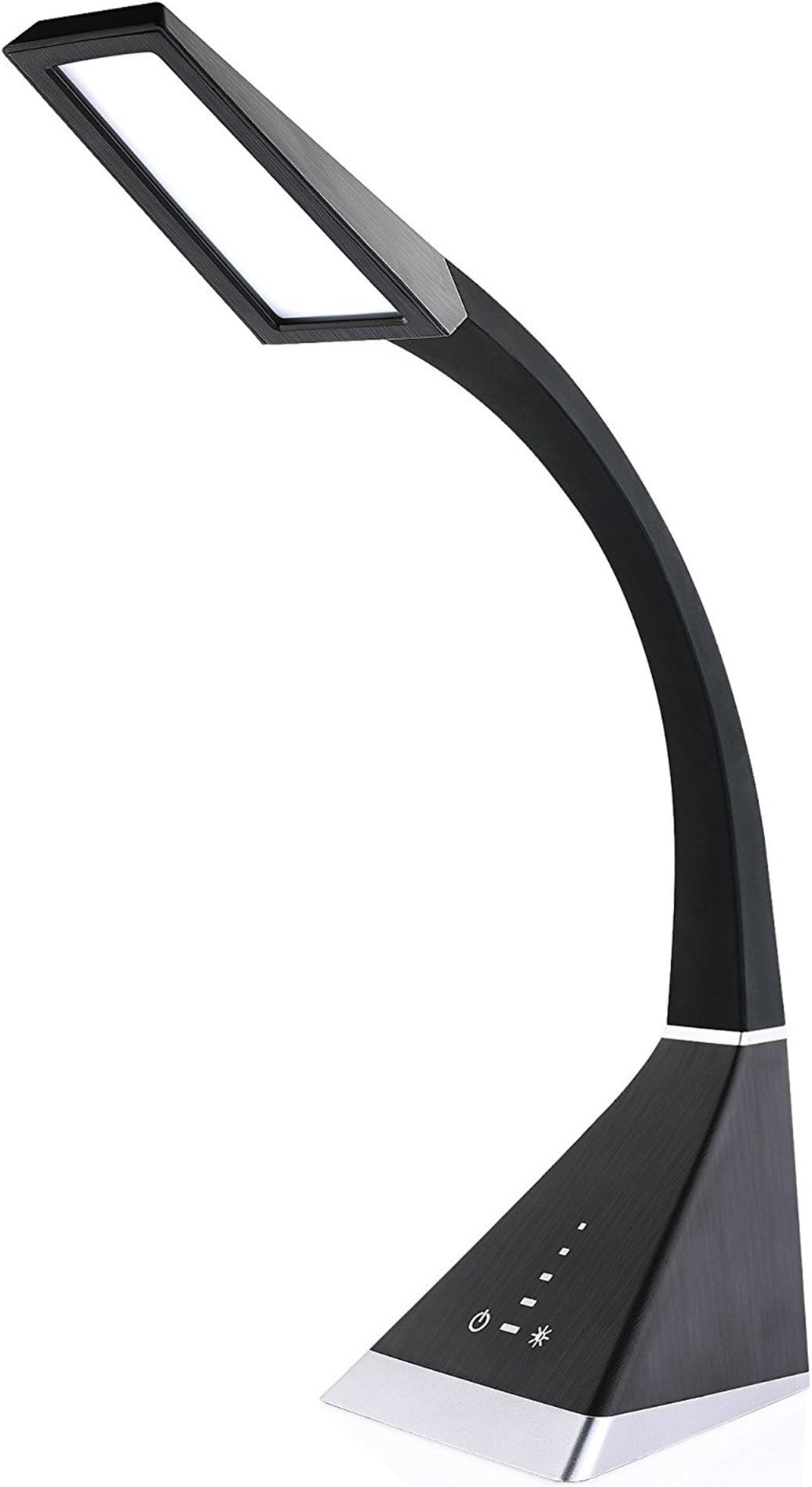 OUNIER 36 LED Dimmable Desk Lamp Flexible Gooseneck Table Lamp 5 Model Levers 3 Color temperatureTouch-Sensitive Control Bedside Table Lamps,Great for Office, Bedroom, or Study Eye-Caring Light