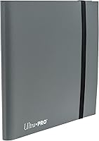 Vista 2 de Ultra PRO Eclipse Pro Binder de 12 bolsillos, color gris ahumado para 480 tarjetas, tamaño estándar, protege tarjetas coleccionables