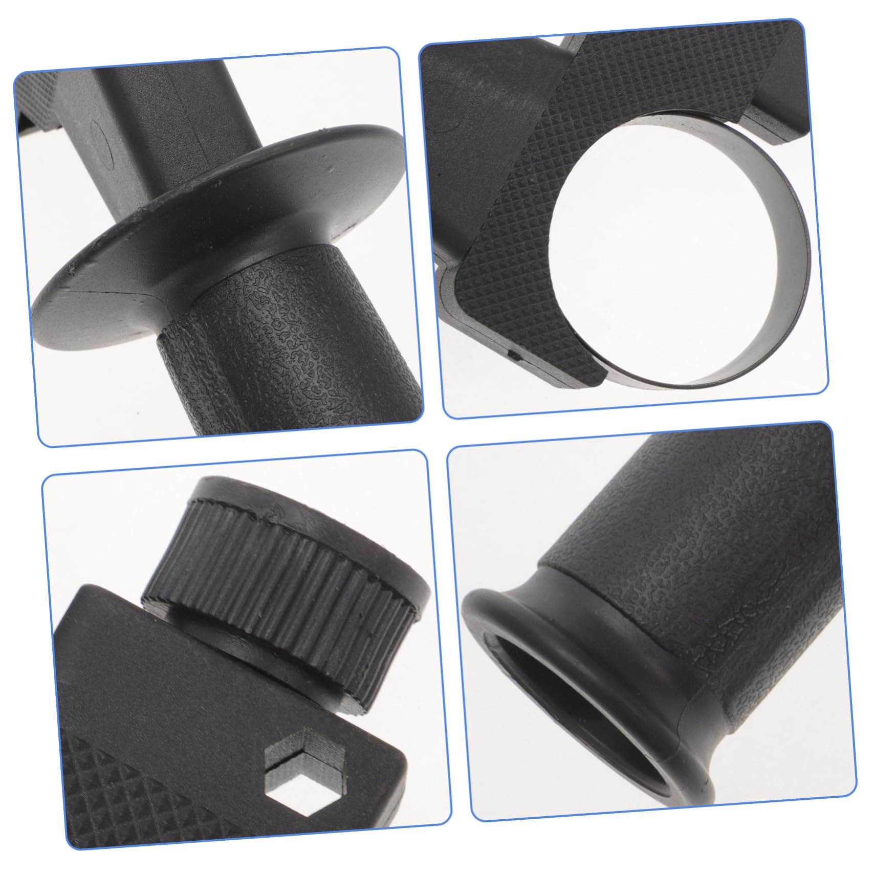 IWOWHERO Black Impact Drill Supplies Small Electric Hammer Handle Small Side Grip Plastic