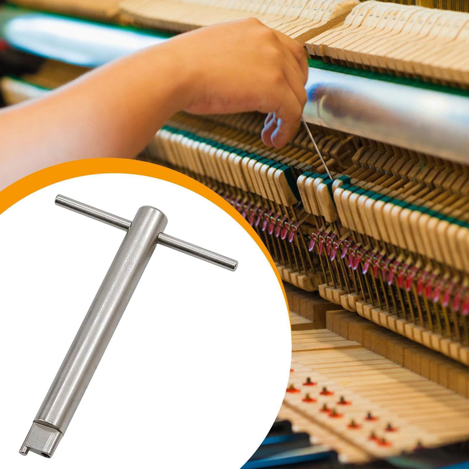 Llave Afinadora Piano Herramienta Reparación Afinación Portátil Compacta de Acero Aleado Adecuada para Principiantes Profesionales Escenarios