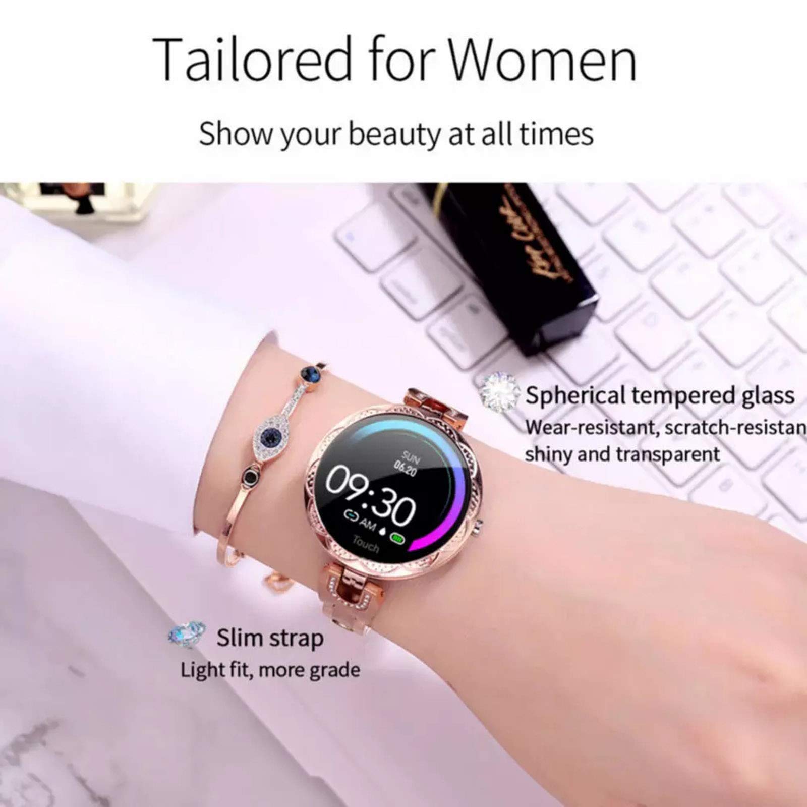 AK15 Women\'s Smart Watch Waterproof Purple Free Shipping! Smart Watch for Women Waterproof Purple  main image 4