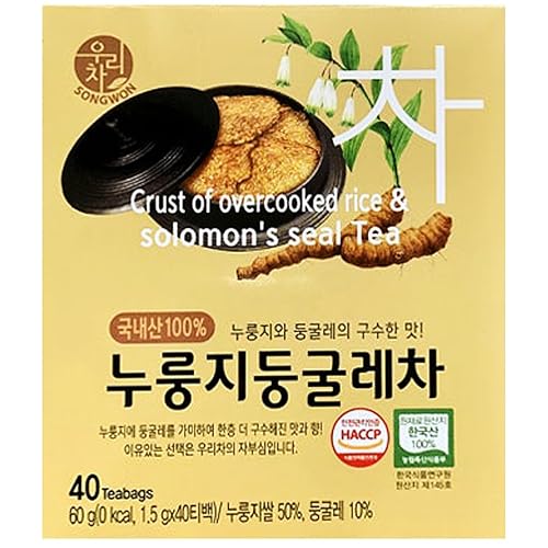 Miniatura 5 de SONGWON Té Nurungji Kudzu prémium  100% arroz tostado coreano y té de raíz de Kudzu, sabor a nuez y sabroso_40 bolsas de té (0.05 onzas cada una)
