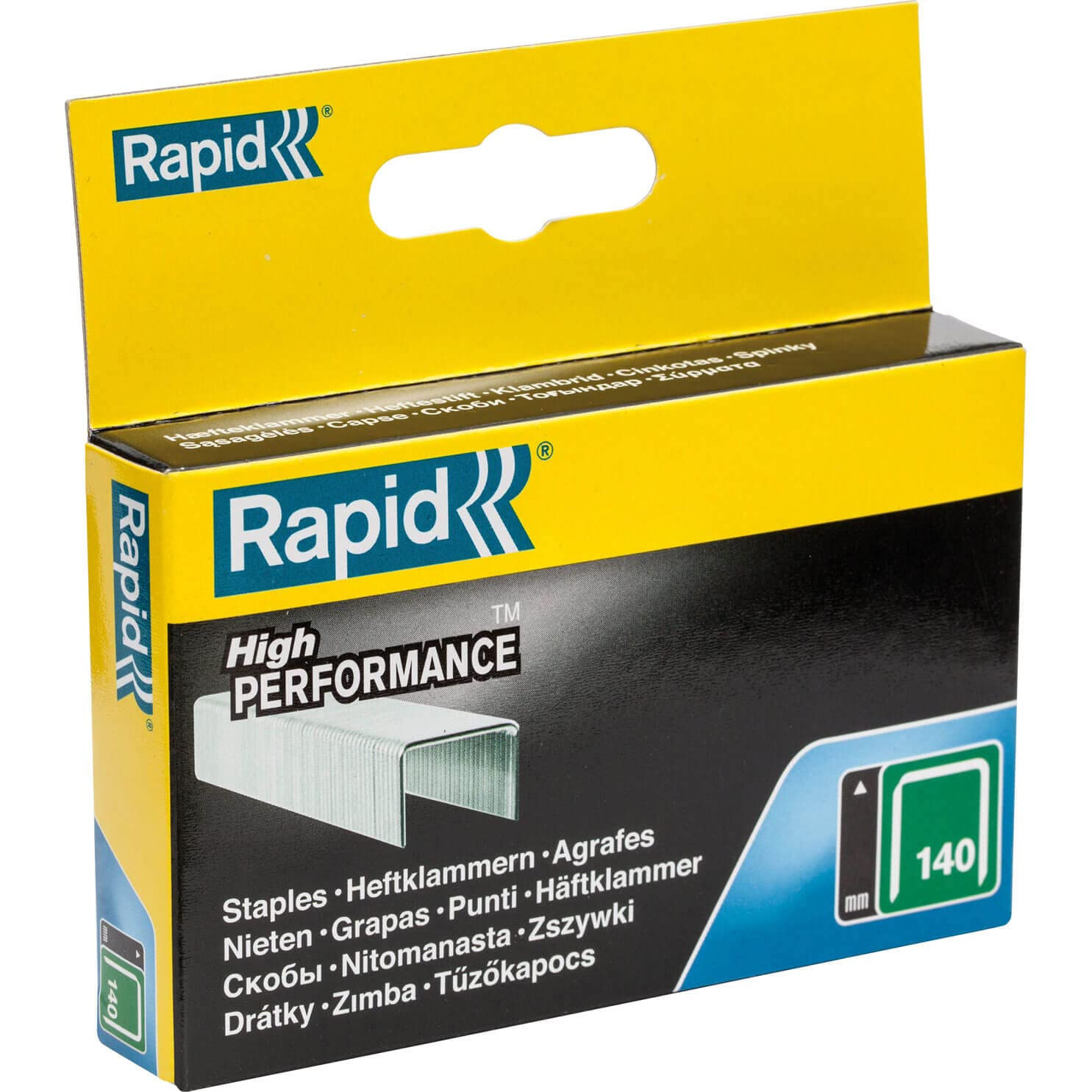 Rapid - 140/10 10mm Galvanised Staples Pack 2000 - RPD14010