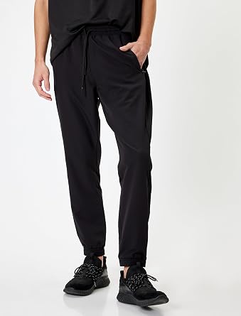 Jogger Pantolon Kargo Cep Detaylı Beli Bağcıklı Pamuklu