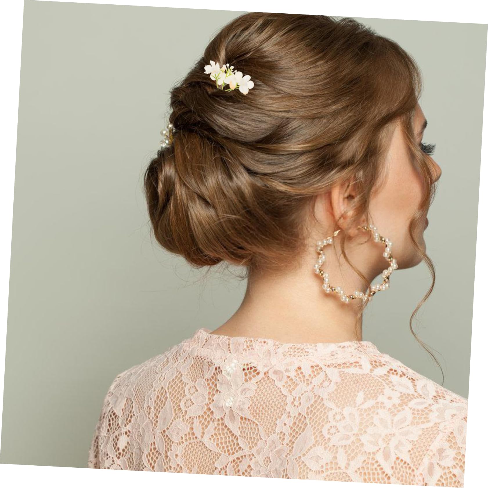 PRETYZOOM 20pièces Picks Fleurs Hortensia Artificielles Soie pour Décoration Et Mariage Matériel De Fleurs Fausse pour Coiffure Et Accessoires Événementiels