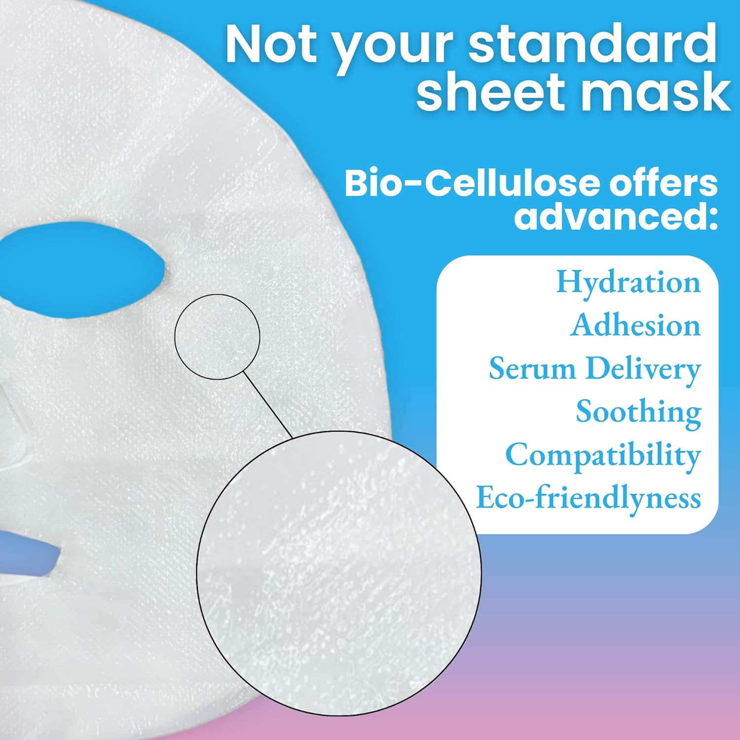 NKG The Kefir Mask - Premium Moisturizing Face Mask - Unique Kefir-Based Serum On a Biocellulose Mask (4 Mask Pack)