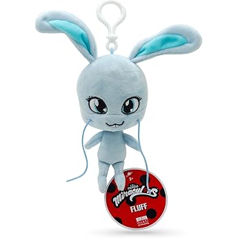 Miraculous Ladybug Fluff Kwami 12cm Plush Super Soft Toy Embroidered Eyes Keychain/Backpack Attachment Wyncor