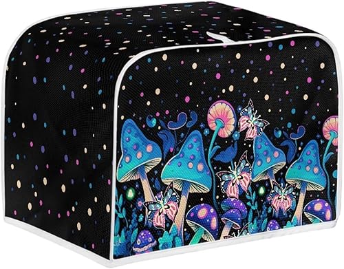 Vista 16 de doginthehole Cubierta para tostadora de libélula para cocina, fundas de electrodomésticos pequeños, estilo bohemio, para microondas, tostadora