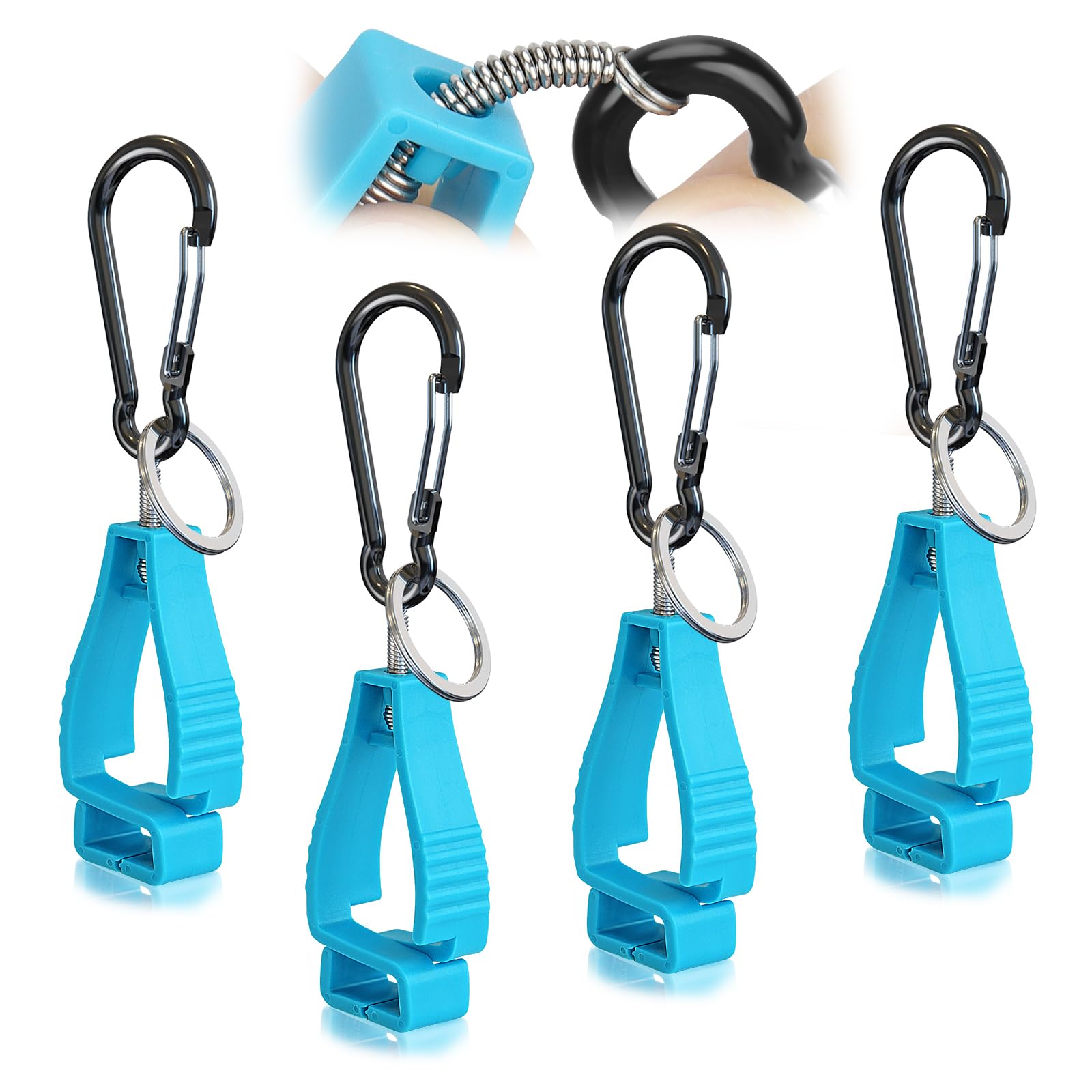 NANHONG 4PCS, Glove Clips for Work Glove Holders, Gloves Clip, Duty Belt Accessories, Gloves Clips for Work