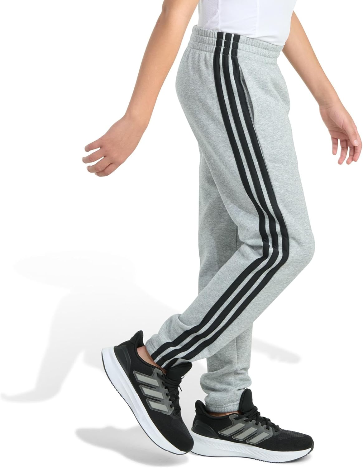 adidas Boys Fleece 3-Stripe Jogger - Image 2