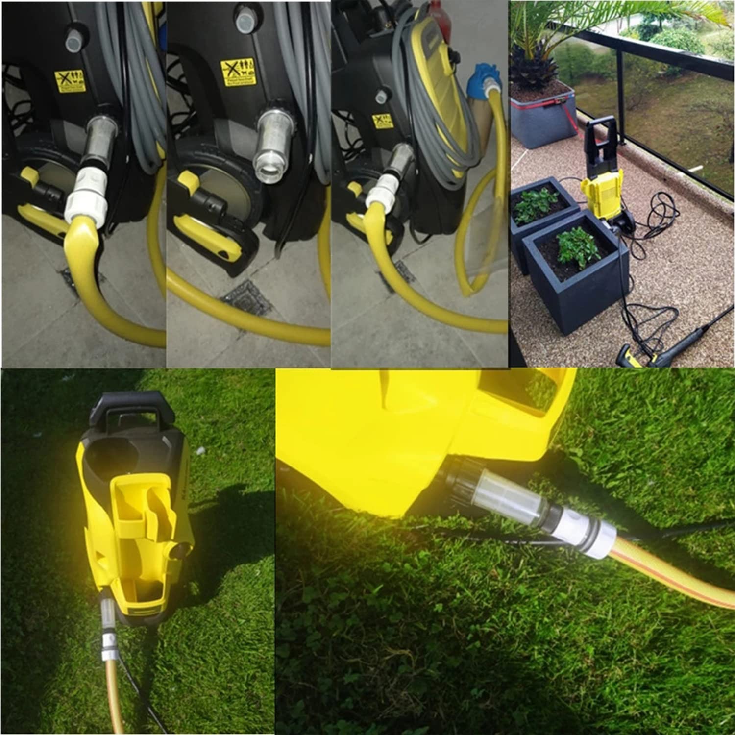 Filtro de Agua para Lavadoras a Presión e Hidrolimpiadora - Manguera de Jardín de 3/4 Pulgadas - Limpiador de Alta Presión para Karcher K2-K7