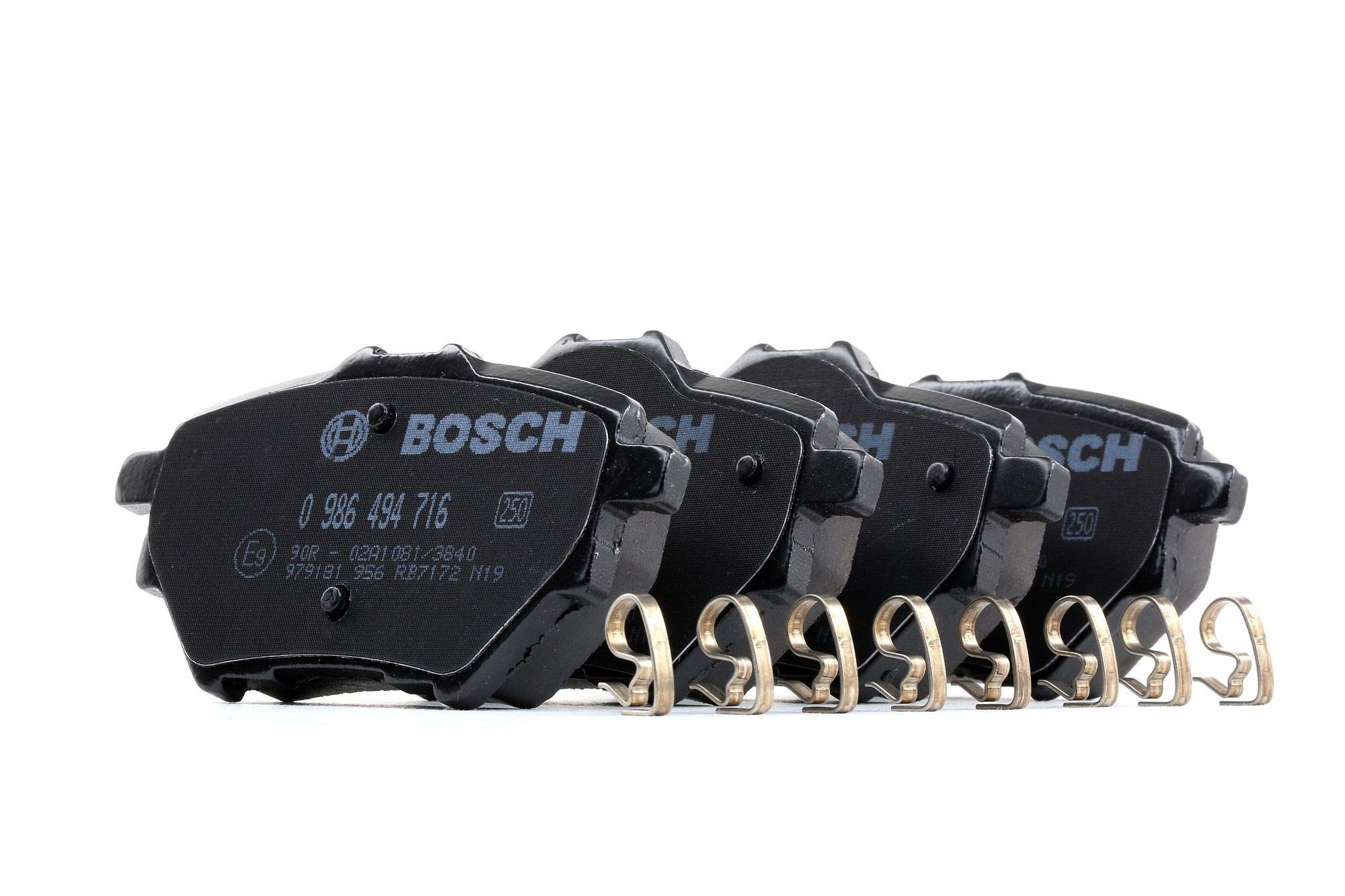 Bosch Bosch BP1711 - Brake Pads Car Rear Axle - Bosch Quality - Reduced Noise and Dust - ECE-R90 Certified - Copper-Free - 1 Set of 4