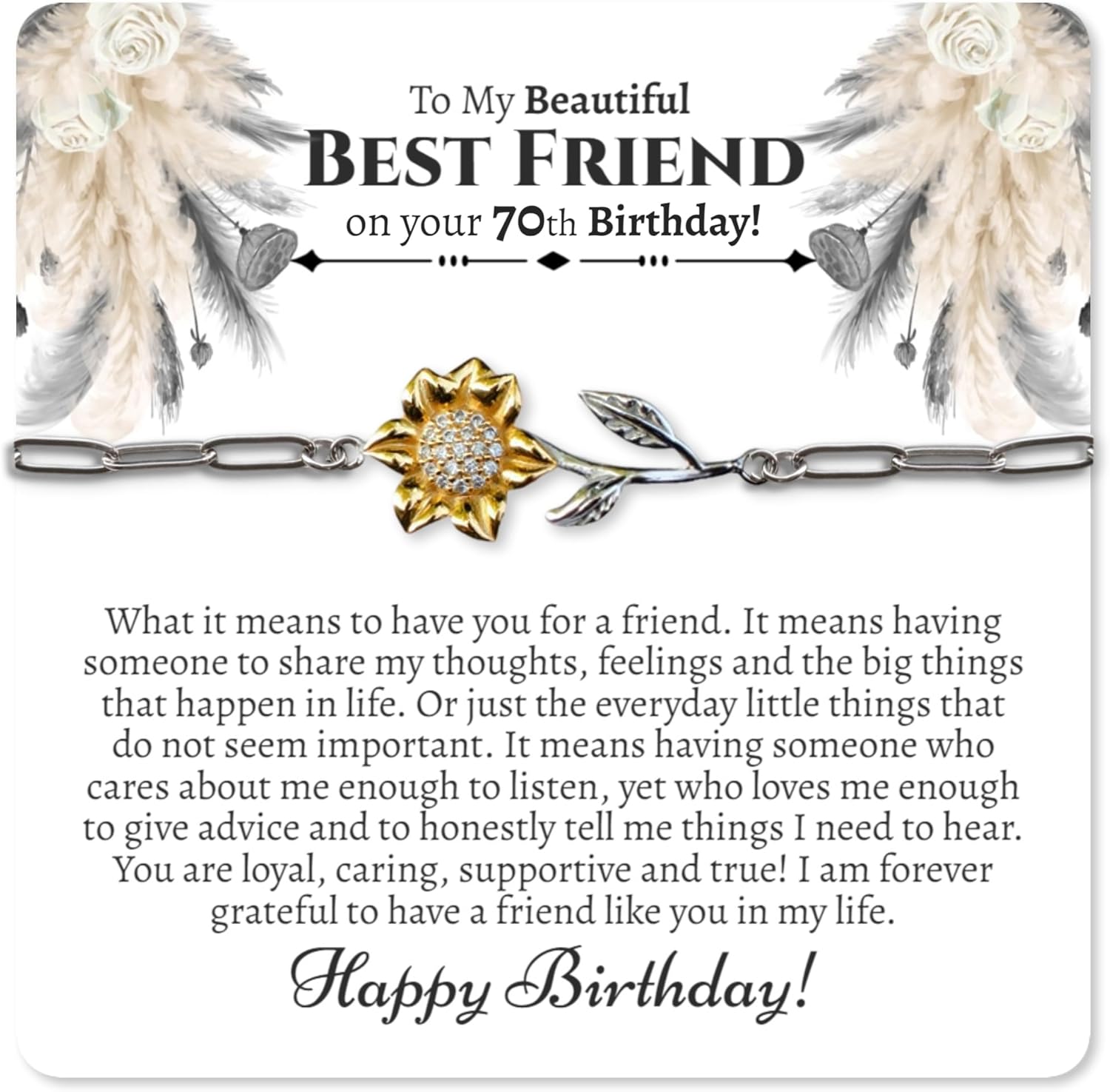 Love You This Much Meaningful Best Friend Jewelry Gift Set | Birthday Present for BFF Female | Sentimental Gift For Bestie Birthday | Meaningful Friendship Gift