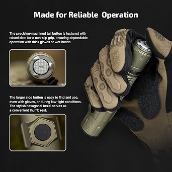 OLIGHT Warrior Ultra 2500 Lumens Tactical Flashlight Bundle Seeker 4 Pro Rechargeable Flashlights
