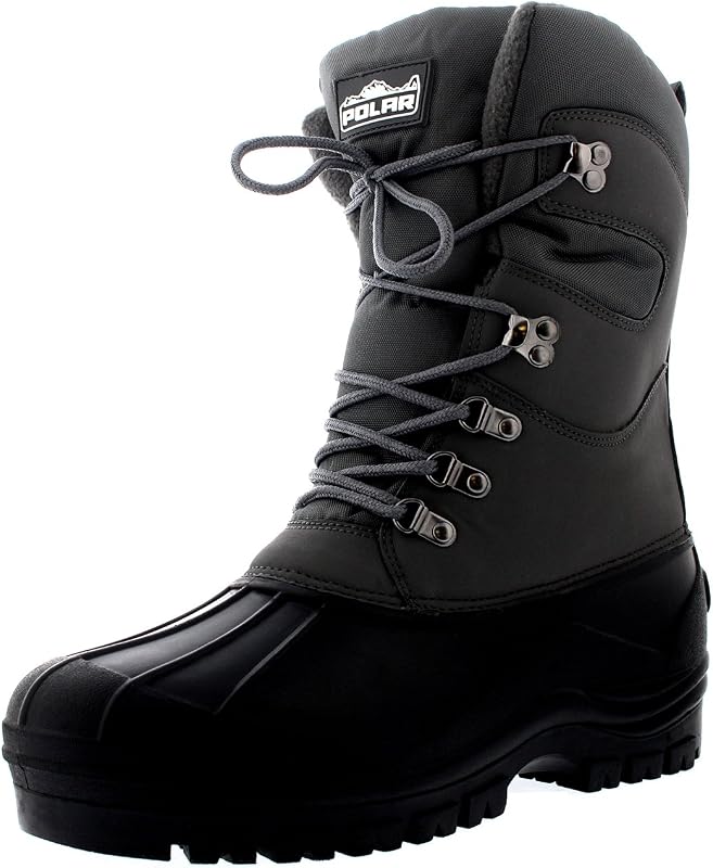 POLAR Mens Snow Hiking Mucker Duck Grafters Waterproof Saftey Thermal Boots