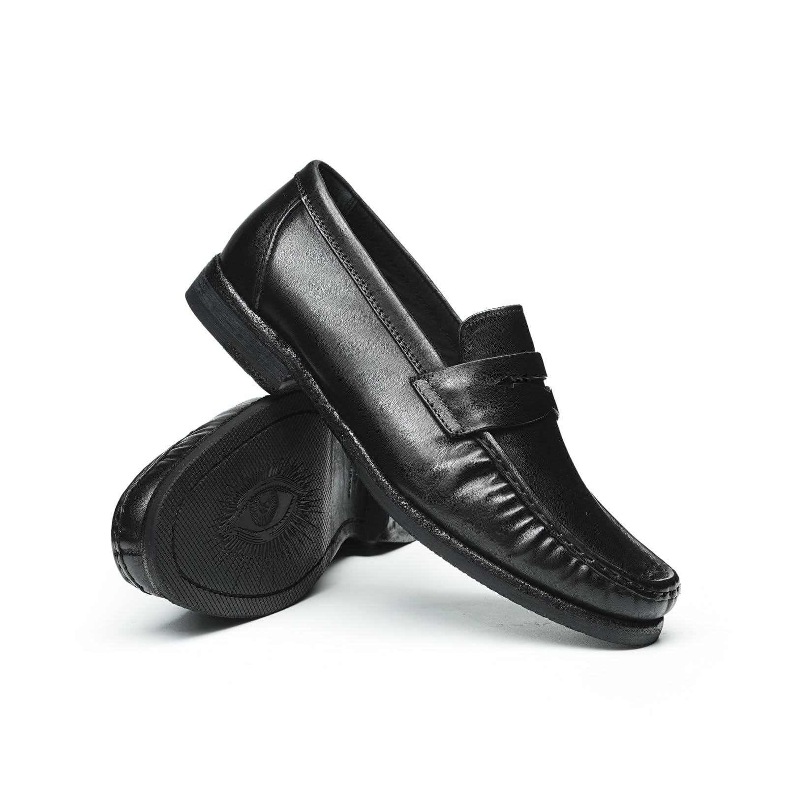 Mocasines Retro Suaves Cómodos en Cuero Genuino para Hombre Zapatos Slip On Hechos a Mano Casuales Negocios