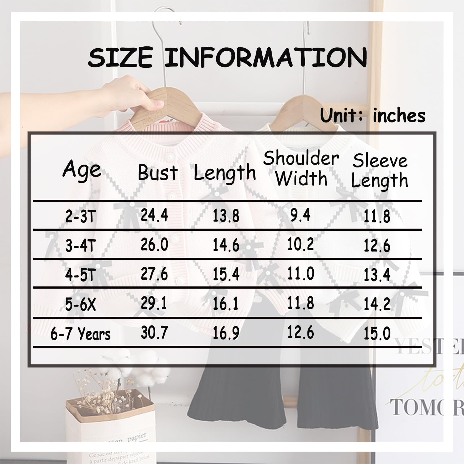 Suéter de punto con botones para niñas pequeñas, con lazo, talla 2-7T