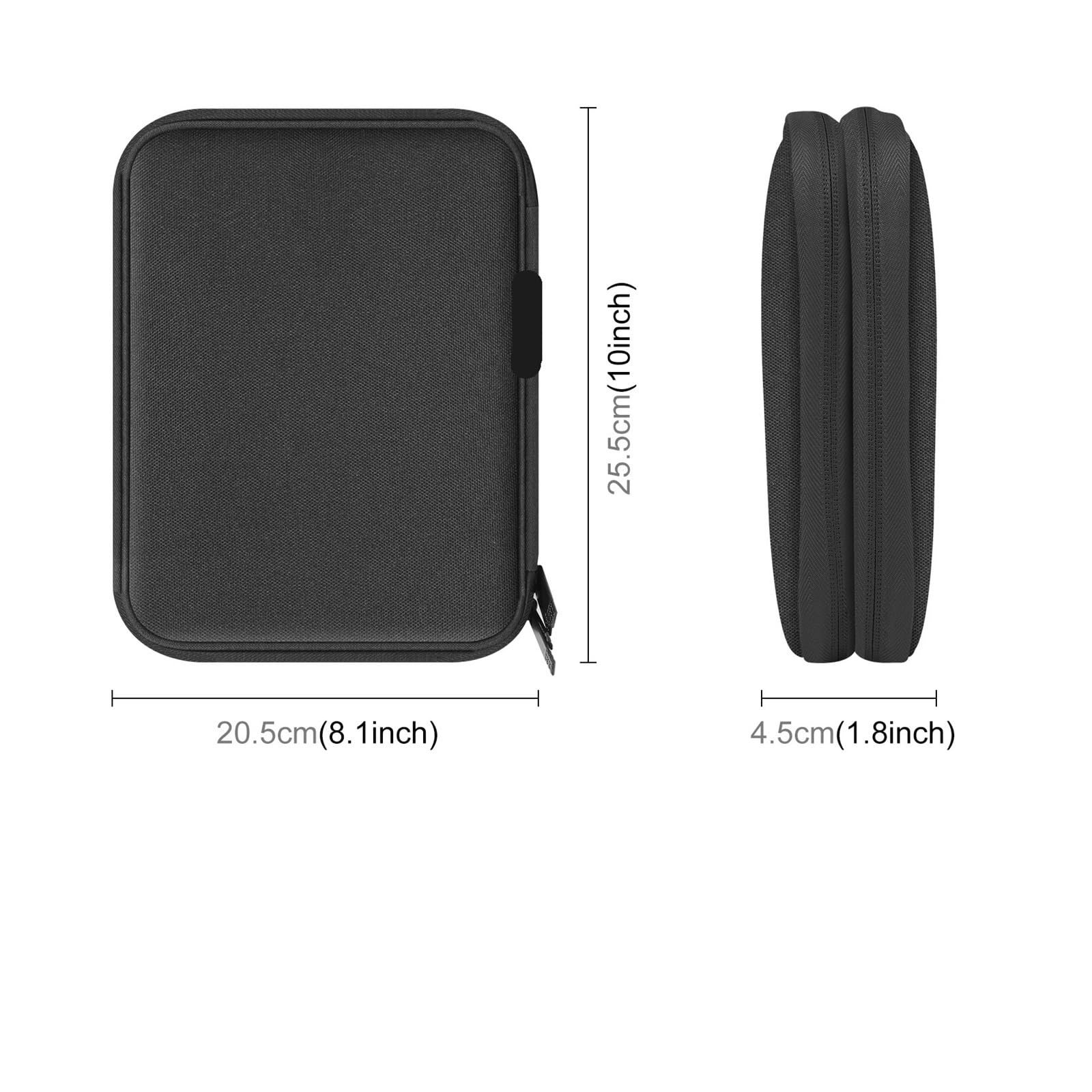 Aufbewahrungstasche for Uhren, Organizer-Box for Uhrenarmbänder, Aufbewahrungskoffer for Kopfhörer/U-Disk/Digitalkabel, tragbares Reiseetui for zur Aufbewahrung von Uhren(Grey)