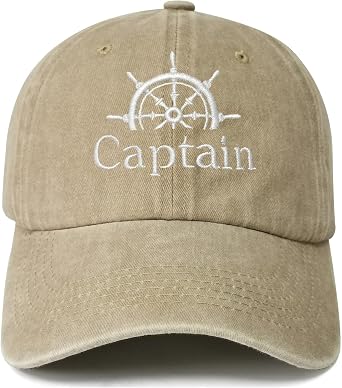 Captain First Mate Crew Embroidered Baseball Cap for Men Women