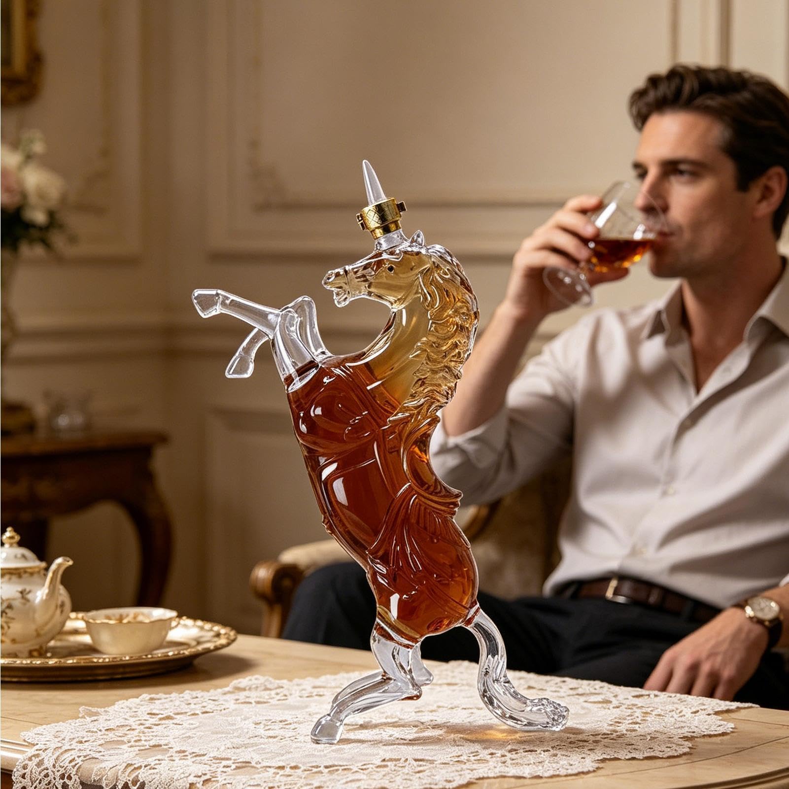 Jarras Decantadoras Para Alcohol Botella Con Forma De Caballo, Vacía, Para | Botella Whisky En , Celebraciones, Bares, Restaurantes, El Hogar, La Cocina Y El Comedor