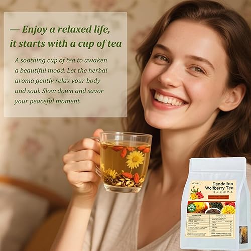 Vista 21 de 120 bolsas de té de cúrcuma jengibre y canela de alta calidad, mezcla de ingredientes 100% naturales, té de hierbas de jengibre puro