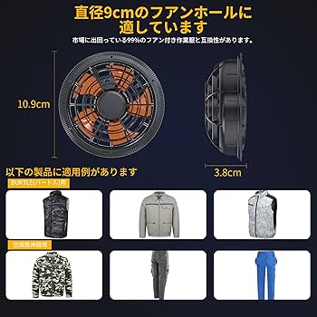 【2025業界最強43V/30000mAh】空調作業服 ファン バッテリーセット Amazon.co.jp: 【2025業界最強43V/30000mAh】空調作業服 ファン