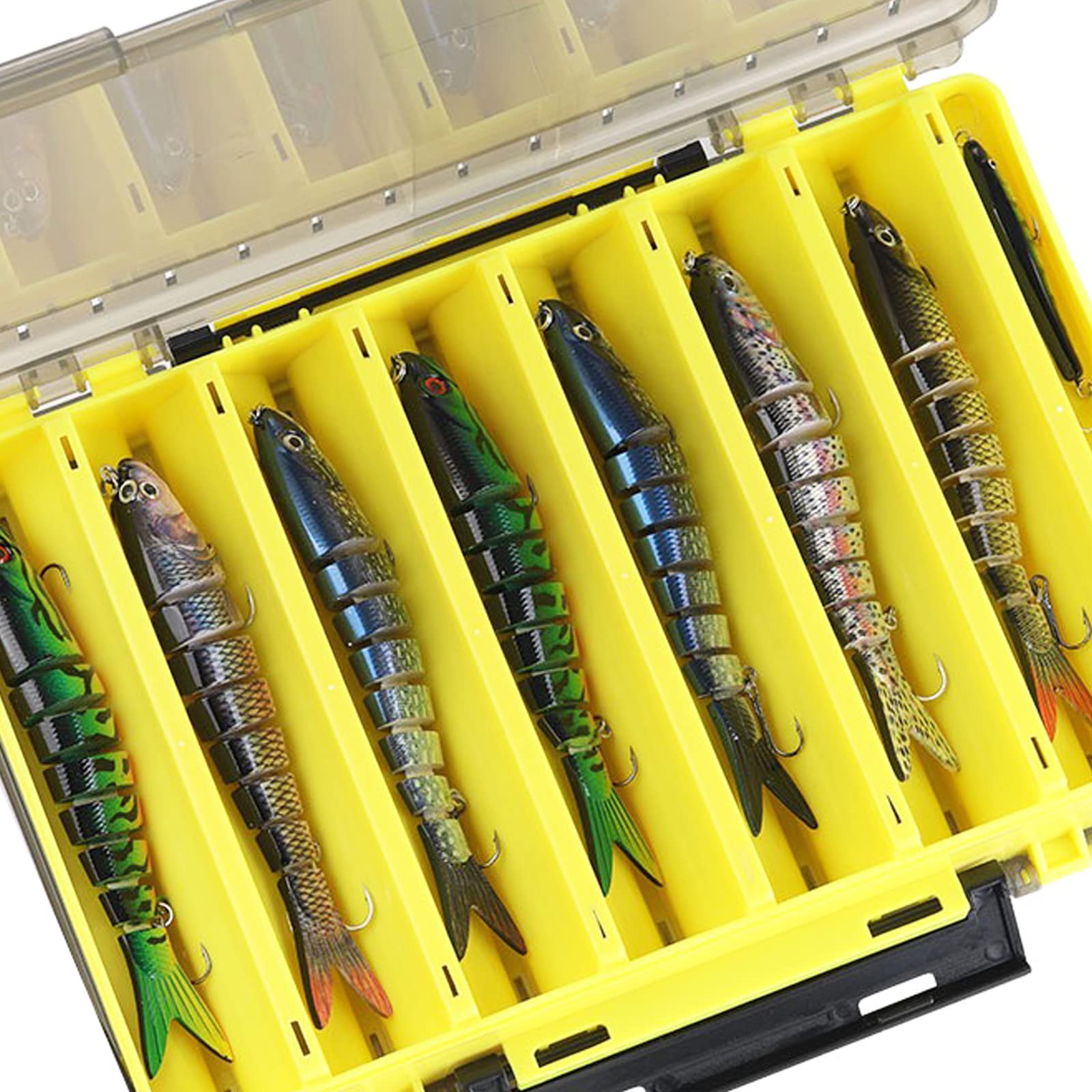 Boîte De Rangement Leurres Pêche à La Mouche Double Face - ABS Magnétique Portable