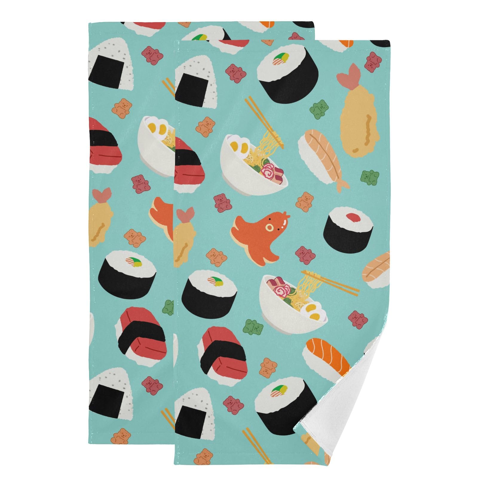 Toallas de mano japonesas superabsorbentes y de secado rápido en algodón suave, pack de 2