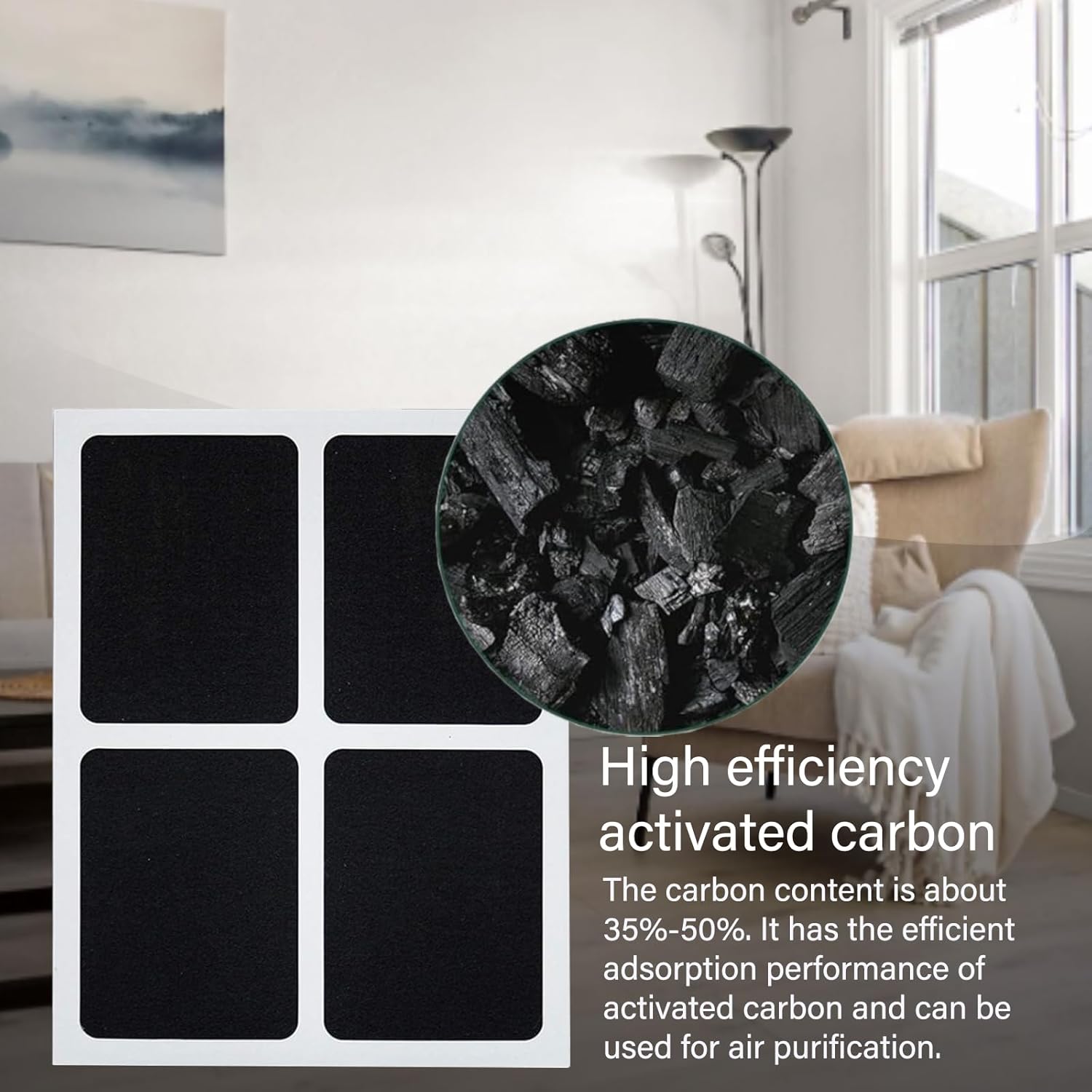 4 Pack 30920 Replacement Filter for Hunter HEPAtech 30920 fits 30050 30054 30055 30065 30070 30071 30075 30080 30177 30832 30882 30883 37055 37065 Air Purifier, 3-Stage Filter - Image 5