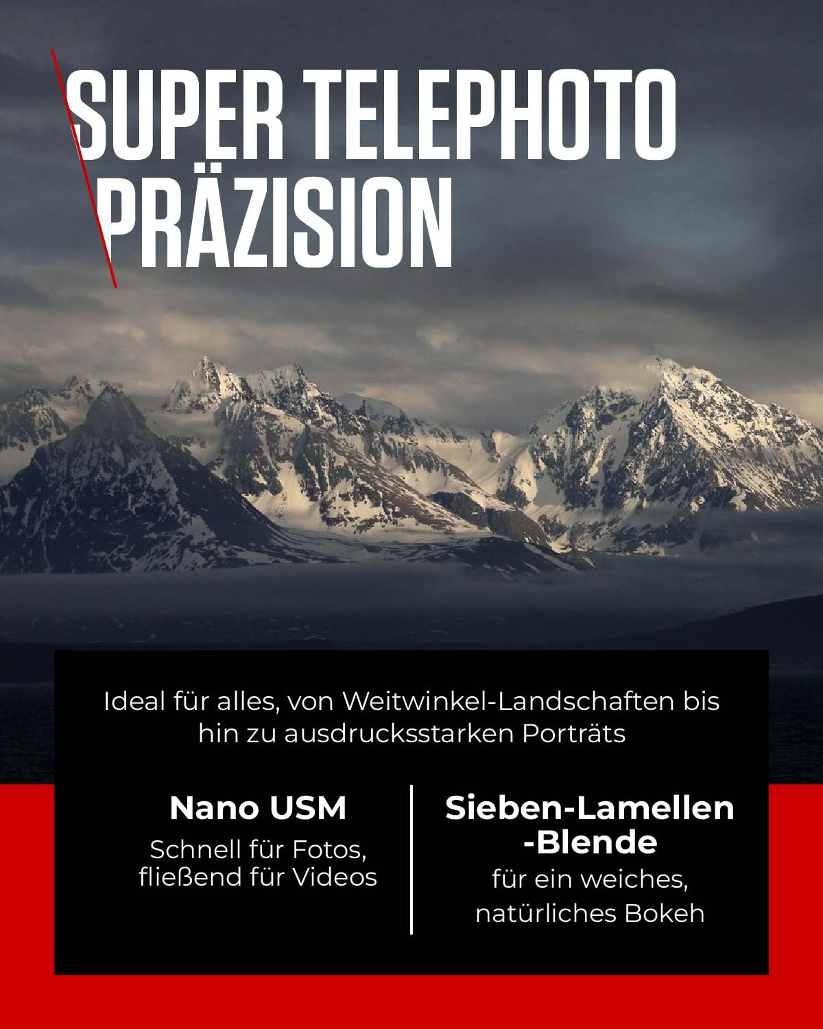 Canon RF Objektiv 24-240mm F4-6.3 IS USM – 10x Weitwinkel- und Teleobjektiv für Natur, Landschaft & Street | Kompatibel mit EOS R System