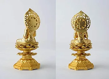 Amazon｜仏像 勢至菩薩 15cm（金メッキ/24金） 仏師：牧田秀雲 原型＿