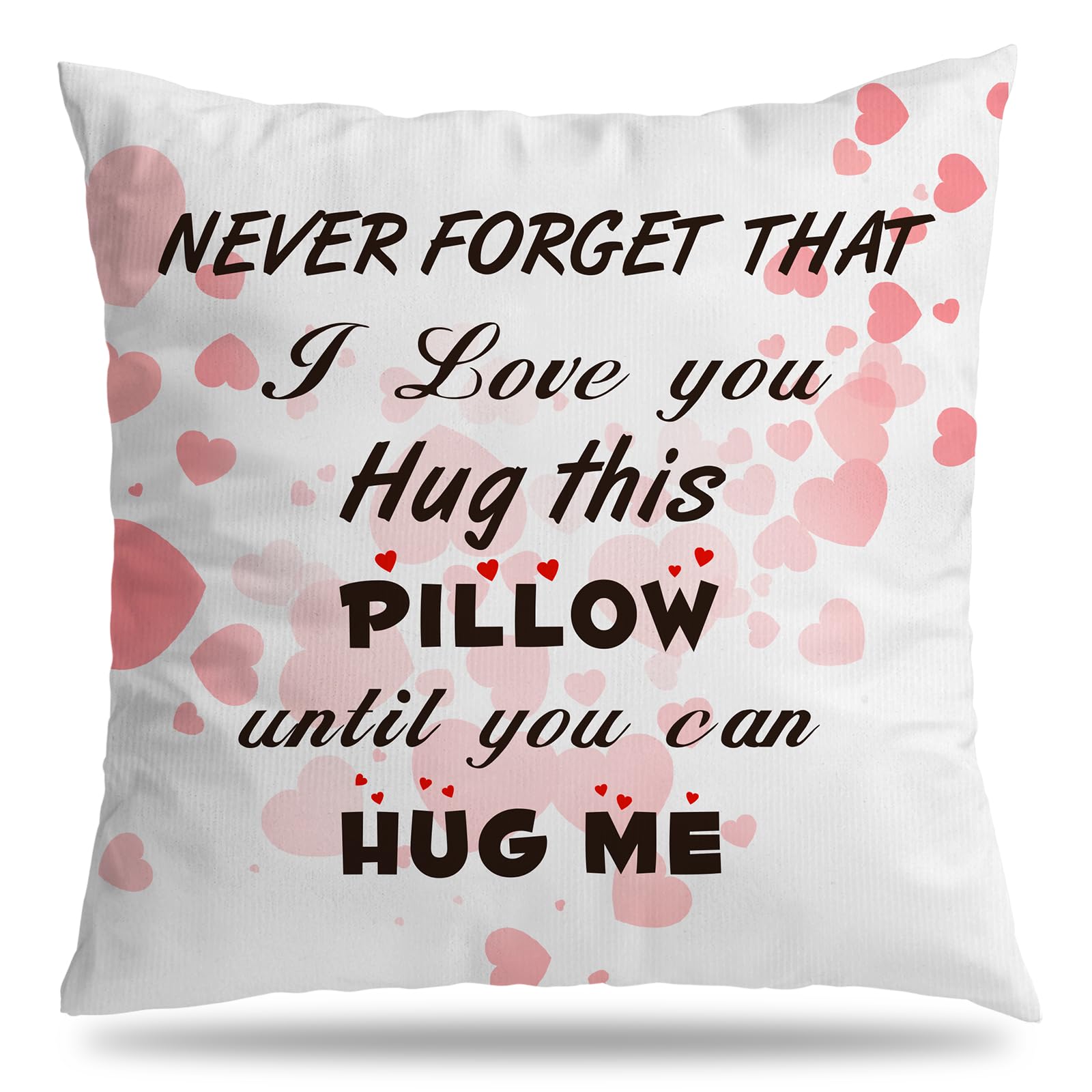 Valentines Day Gift for Her Girlfriend,Anniversary Birthday Gifts for Women Wife,18x18 Throw Pillow Case Valentines Day Decorations Gifts for Her Girlfriend,Cadeau st Valentin Pour Femme Homme