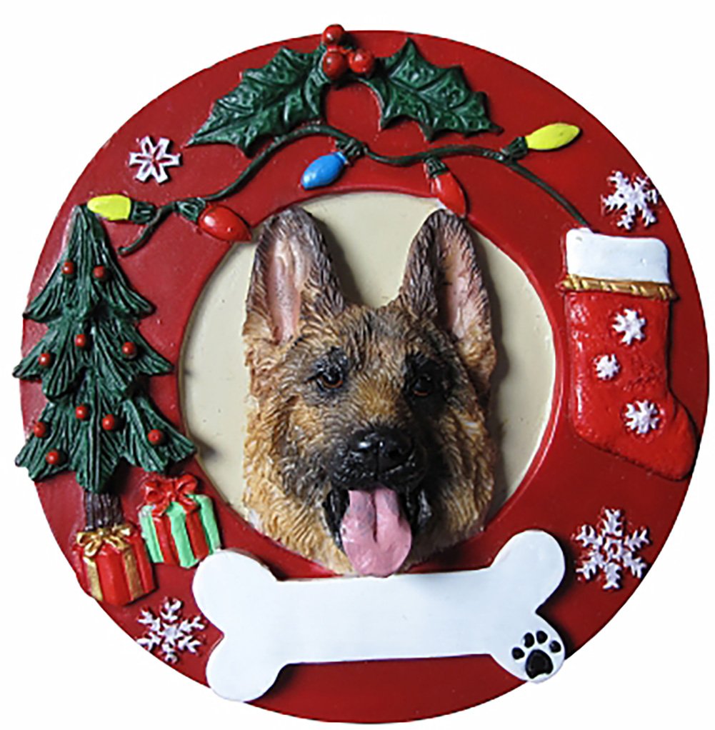 E&S Pets German Shepherd Personalized Christmas Ornament