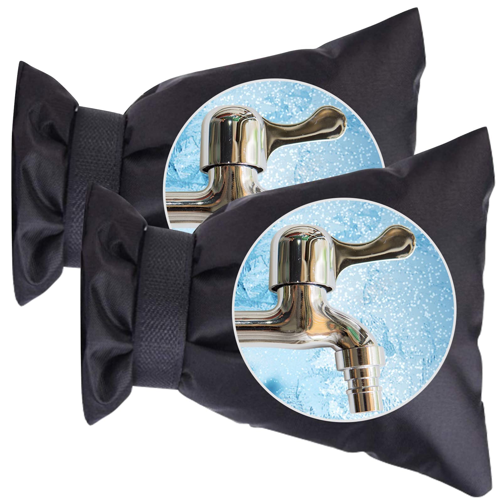 屋外用蛇口カバー 4個パック 蛇口プロテクター 断熱設計 冬用霜防止カバー