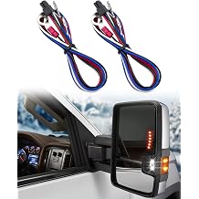 Tow Mirrors Wiring Harness Fit for Chevy Silverado GMC Sierra 1500 2500HD 2014-2018 Cargo Running Turn Signals Light, 2 Pcs