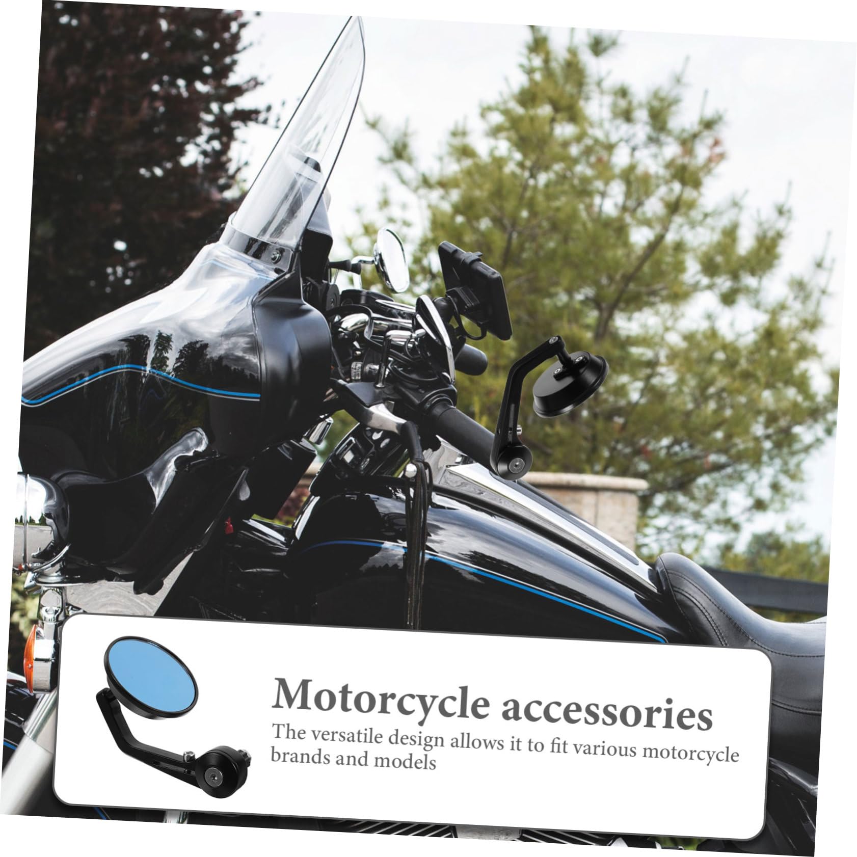 Specchietti Alluminio Coppia Lega Moto Bar End 1 in Retrovisori