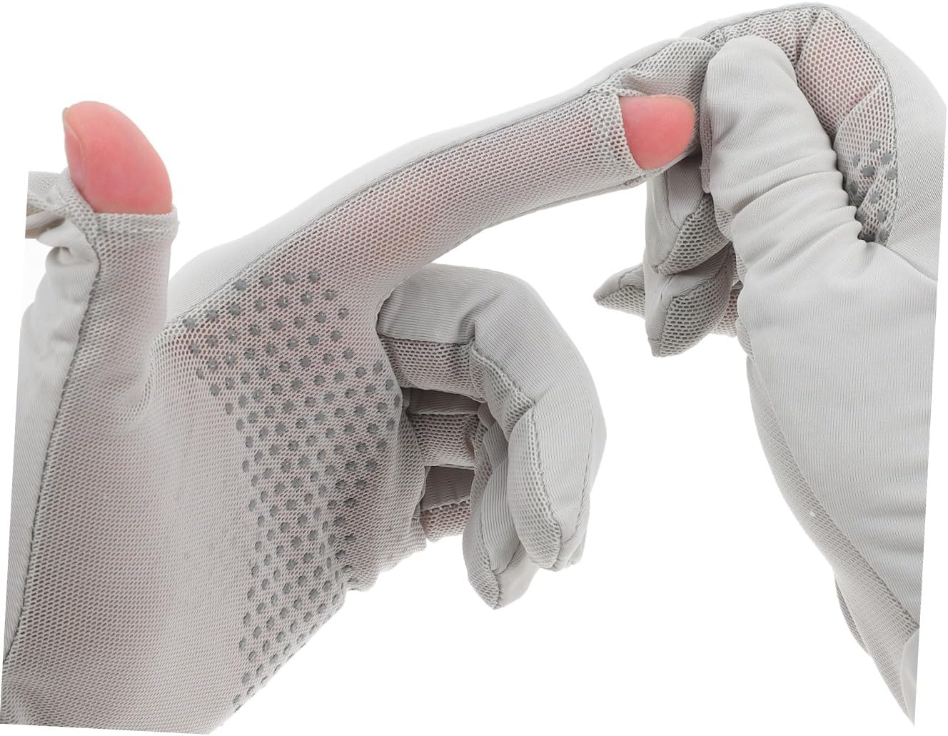 Holibanna Sun Protection Cooling Gloves for Women, Breathable Non-Slip Cycling and Driving Mittens, Lightweight Ice Silk Fabric, Size M, Outdoor Sports and Hiking