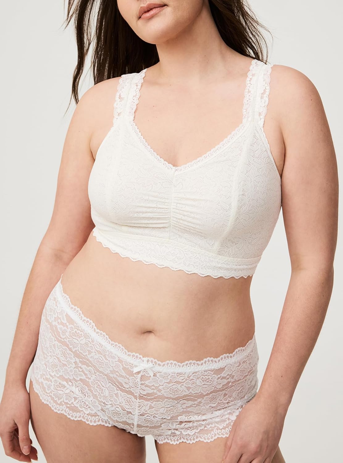 Torrid Women's Plus Size Bralite Unlined 4-Way Stretch Lace Bralette - Image 2