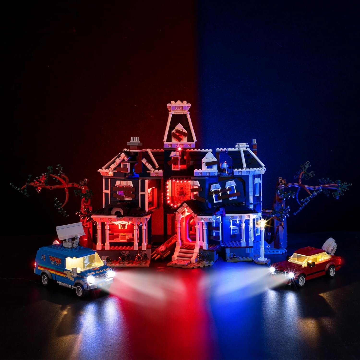 Nitemode RC Light Kit Compatible with Lego Stranger Things: The Creel House 11370 Building Set | Upgraded Remote Control & Multi-Mode Dimming & Zonal Lighting (NOT Included 11370 Set)