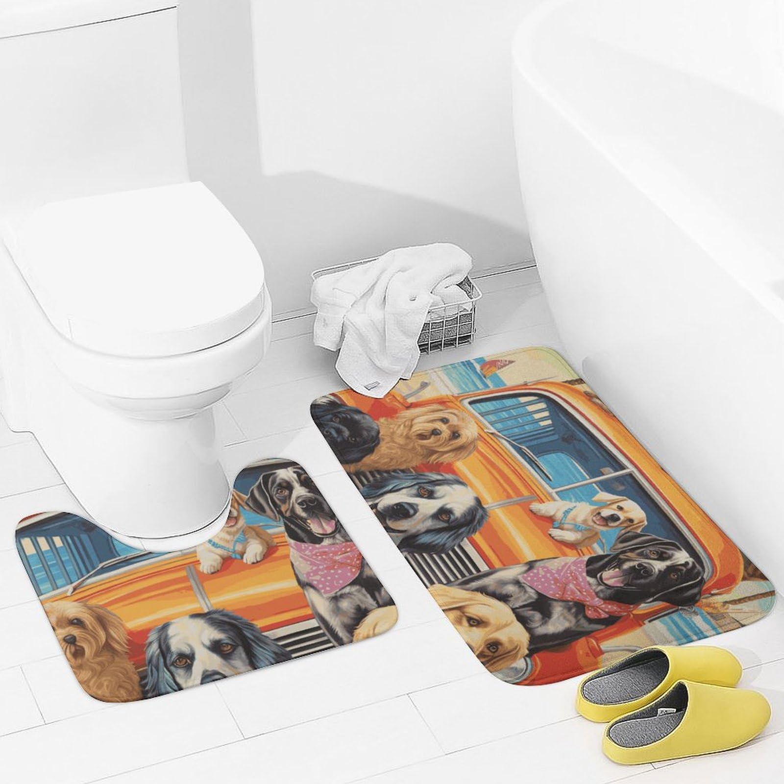 Tapis de bain doux et absorbants pour éviter les sols glissants à la maison