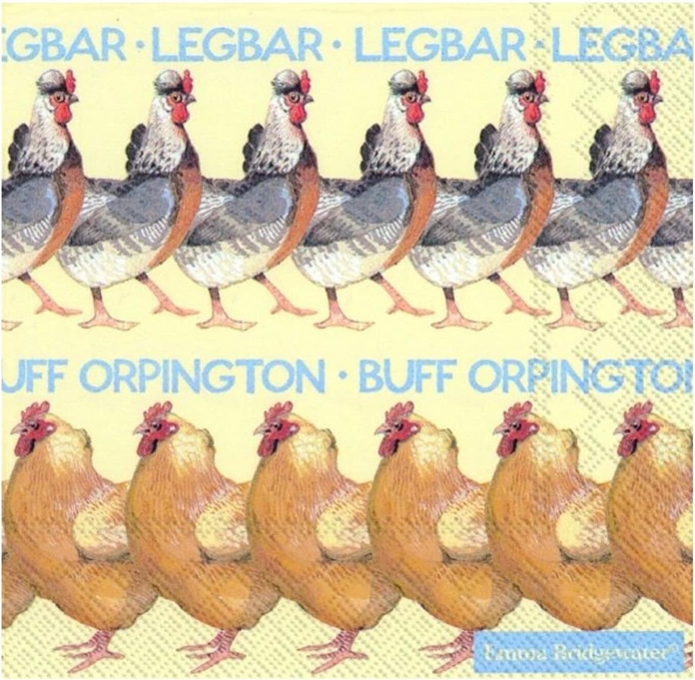 Emma Bridgewater Hens/Chickens Napkins/Serviettes