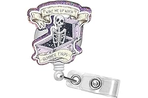 Halloween Ends Retro Wake Me Up When Summer Ends Badge