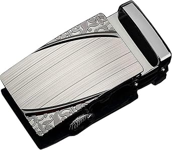 Mens 40mm Ratchet Belt Buckle Only for 1 3/8 Slide Belt Strap Automatic Leather Belt Buckle Replacement