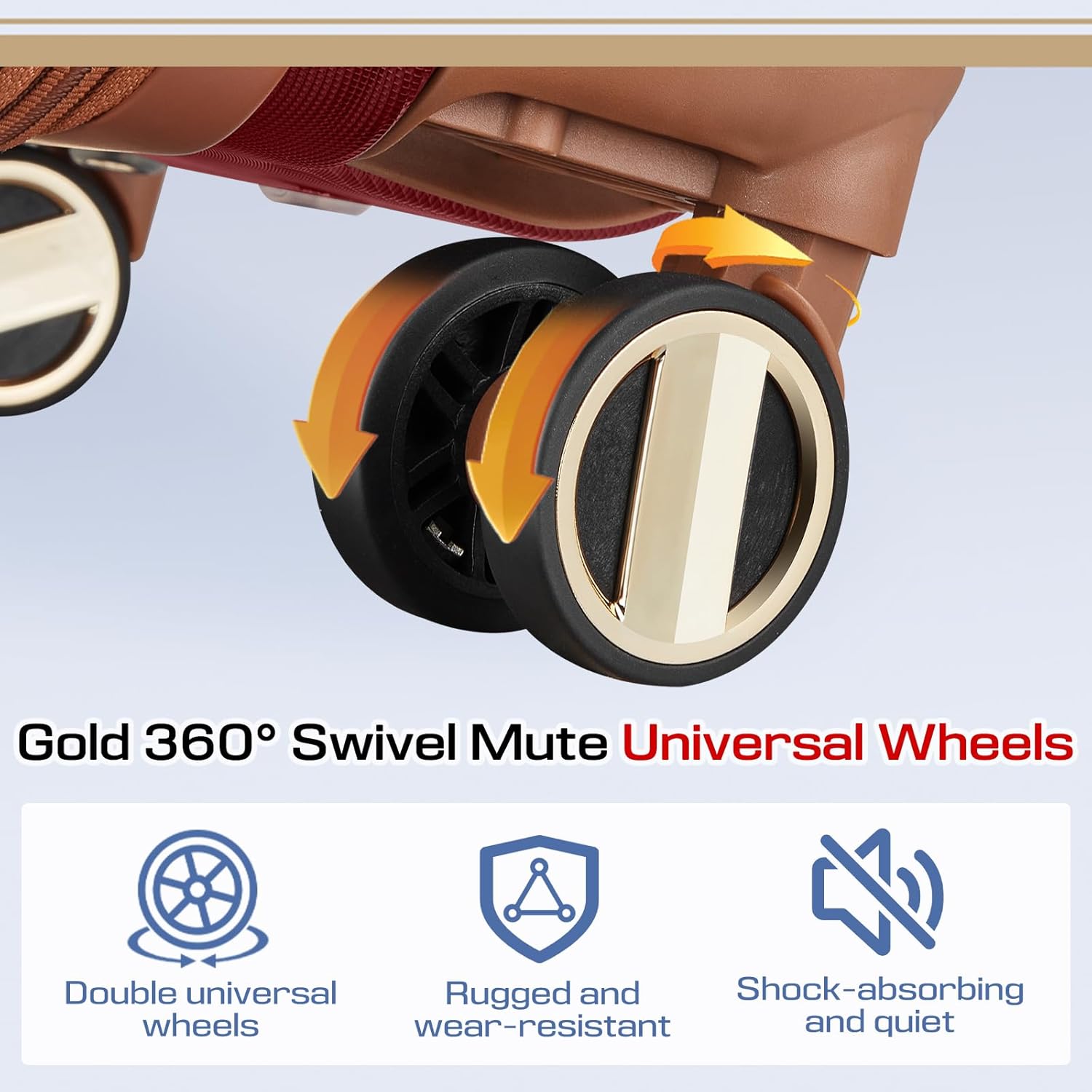 Joyway Expandable Carry on Luggage Sets Airline Approved with TSA Lock, Lightweight Hard Shell 20 Inch Carry-on Suitcase with Spinner Wheels, Red