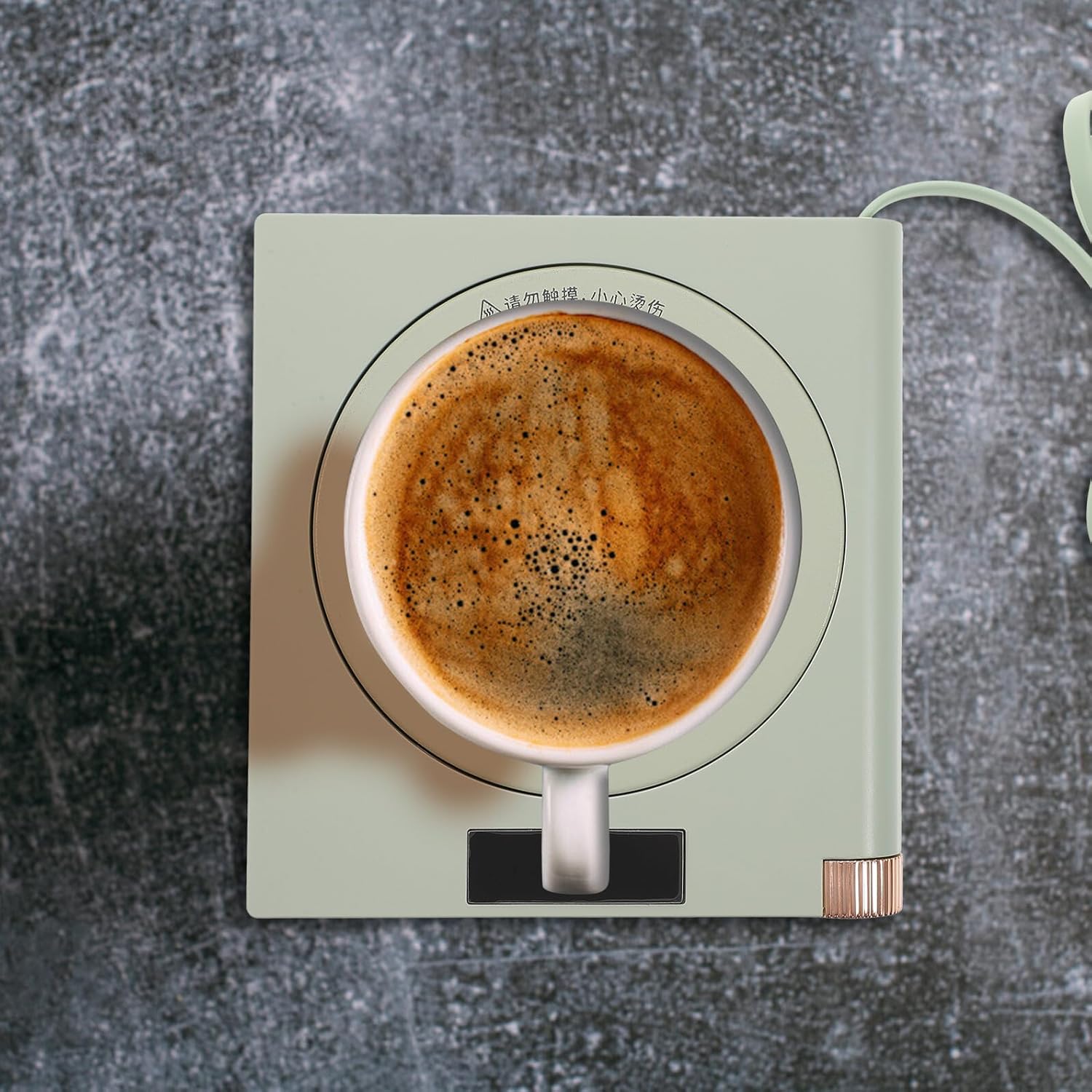 Unomor Electric Coffee Cup Warmer USB Powered Temperature Control Drink Warmer Plate for Tea Coffee Milk Portable Tabletop Mug Heater for Office and Home Use