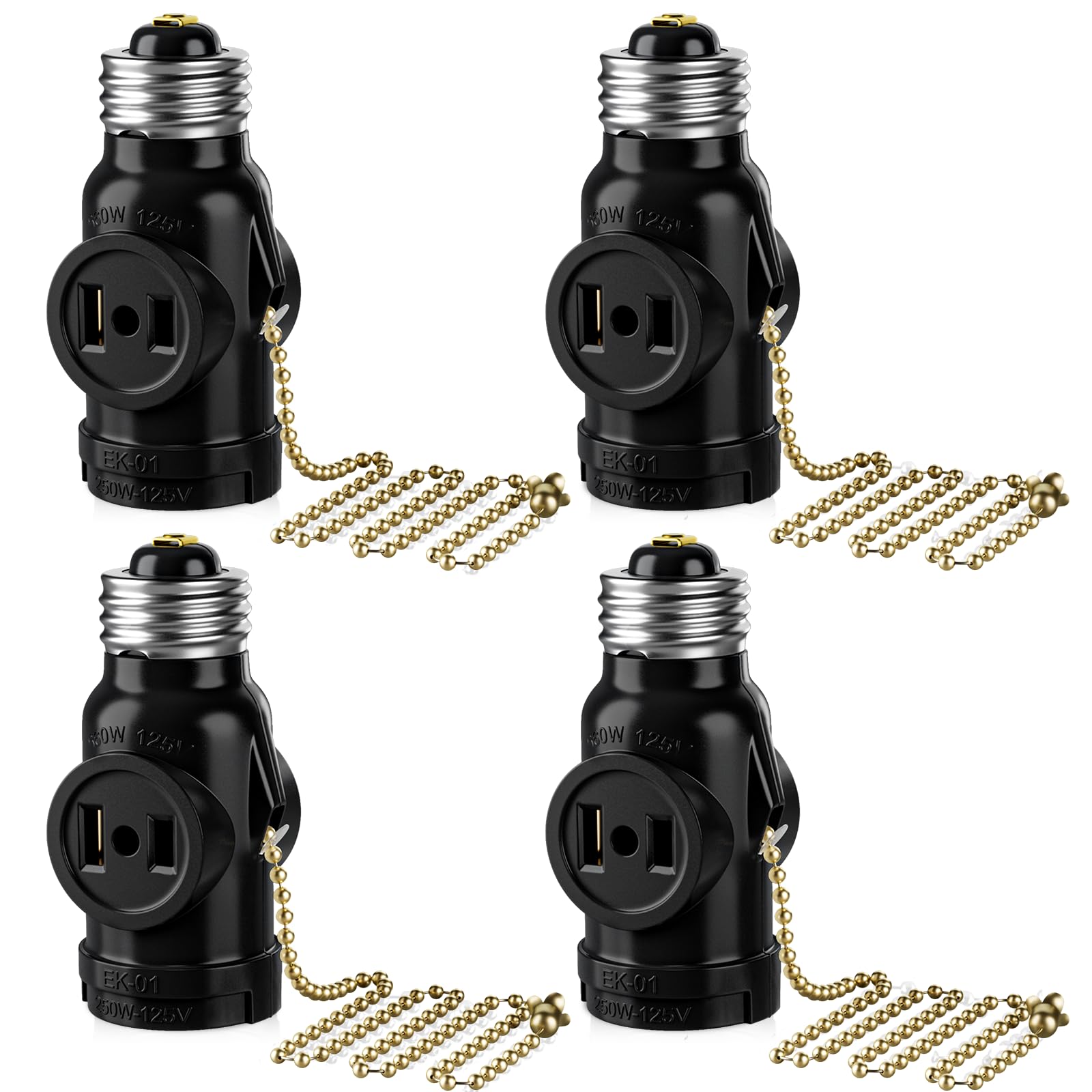 E26 Light Socket to Outlet Adapter - 2 Pack -10